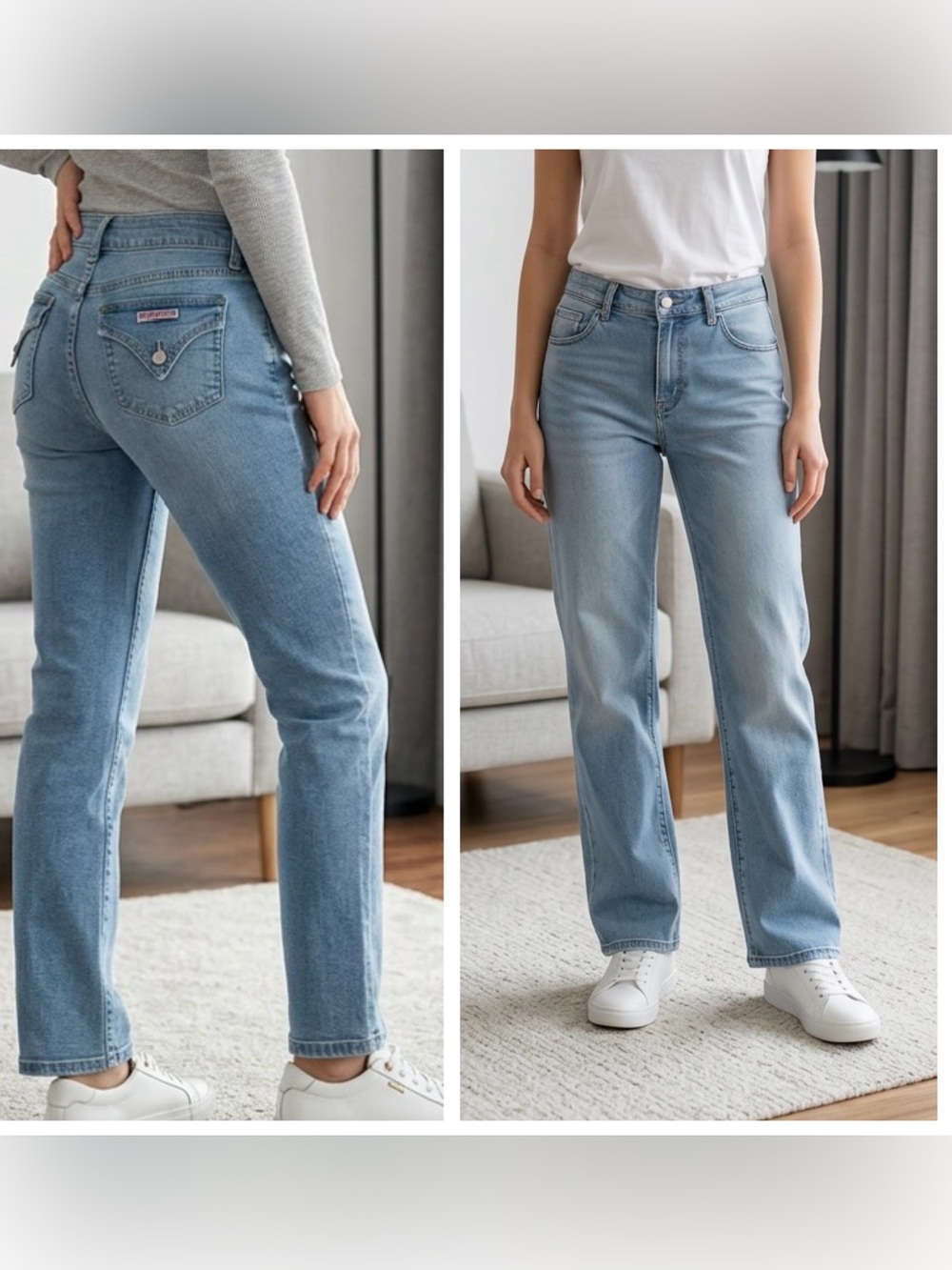 Hudson Women’s Sz 10  Straight leg Mid Rise flap pockets ankle length Jeans